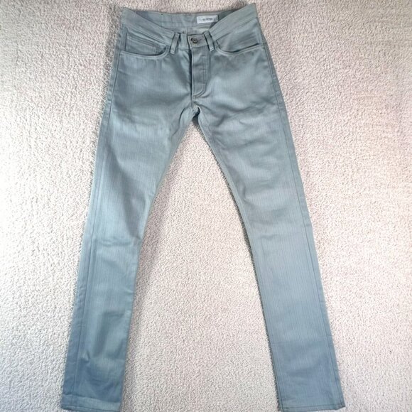 Gustin Skinny Fit Jeans Monster Bedford Corduroy 5 Pocket Pants Blue Grey 30x34 - Picture 2 of 15